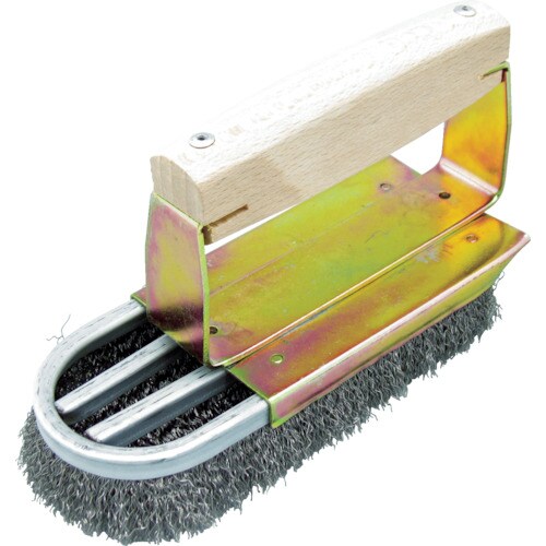 チャンネルブラシストロングD型4行ワイヤ鋼線