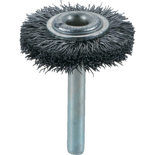 軸付ホイールブラシφ38X軸6鋼線線径0.3