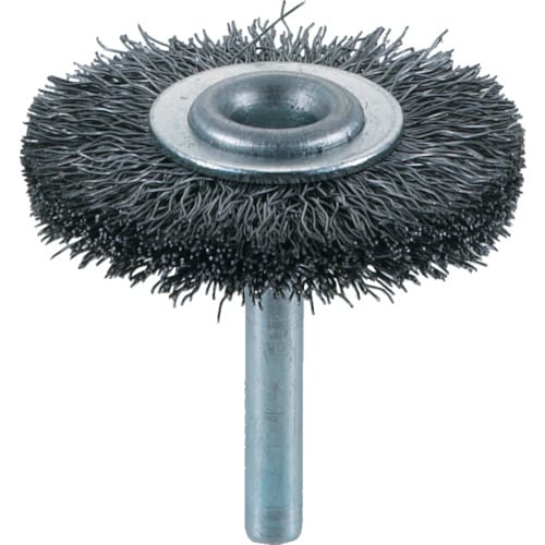 軸付ホイールブラシφ50X軸6鋼線線径0.3