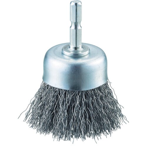 軸付カップブラシφ50X軸6.35鋼線線径0.3