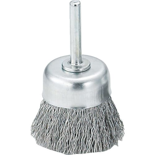 軸付カップブラシφ50X軸6ステンレス線線径0.3