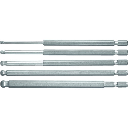 ロングボールポイント六角ビット5本組セット