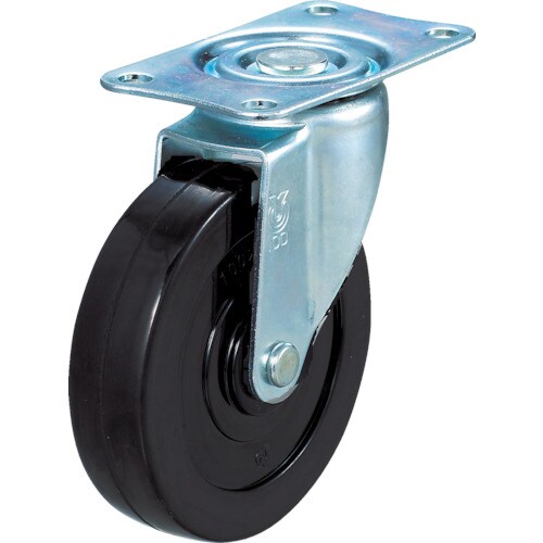 台車用キャスターΦ100導電性ゴム車自在