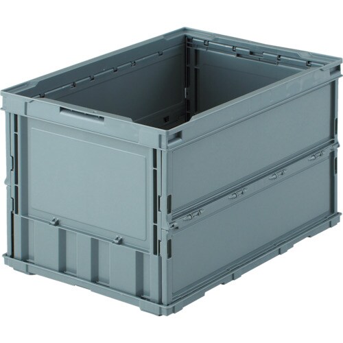 薄型折りたたみコンテナ50Lグレー