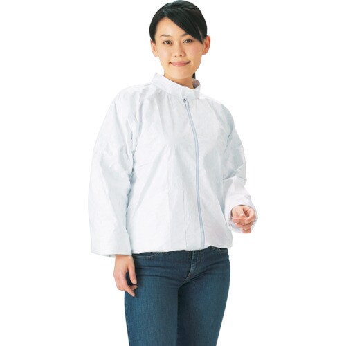 タイベック製作業服立て襟ジャンパーM