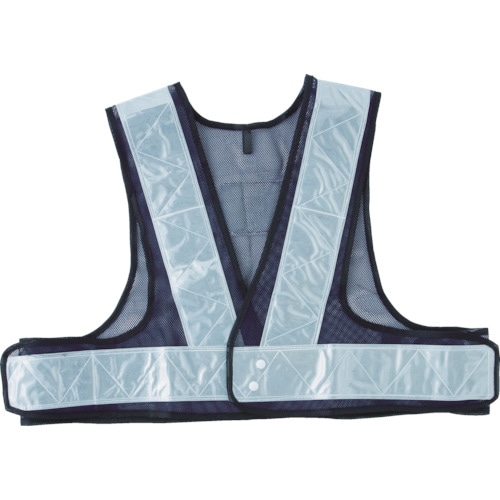 安全ベストショート丈紺*シルバー