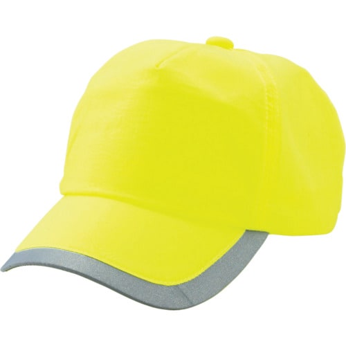 反射テープ付帽子蛍光イエロー