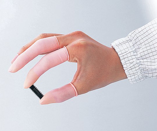 アズピュア帯電防止指サック ピンク ロール L