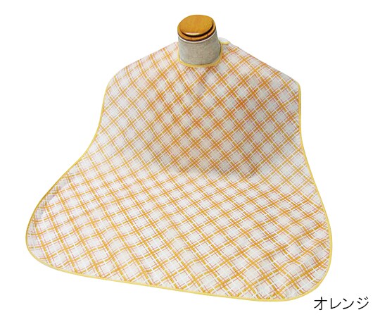 エコノミー食事用エプロン オレンジ 1個