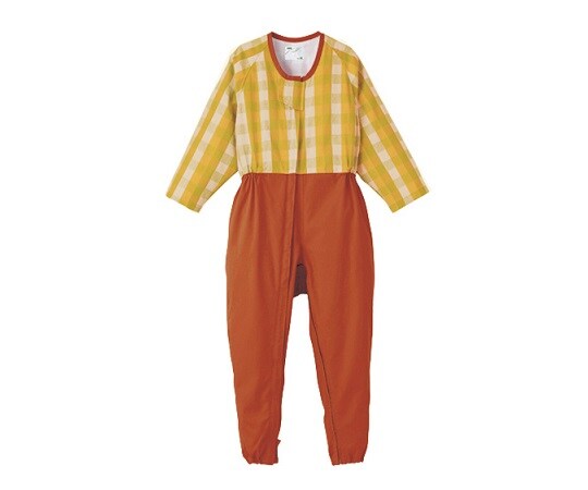 前開き介護寝巻き ベージュ/L