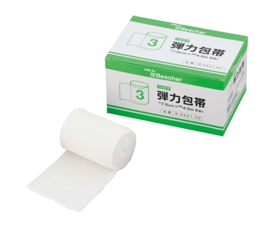 ベスケア 弾力包帯 3号 6巻入