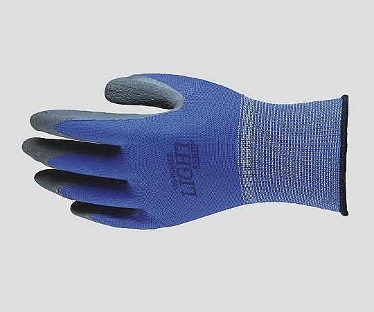 天然ゴム背抜き手袋 13ゲージ ブルーLL 1双