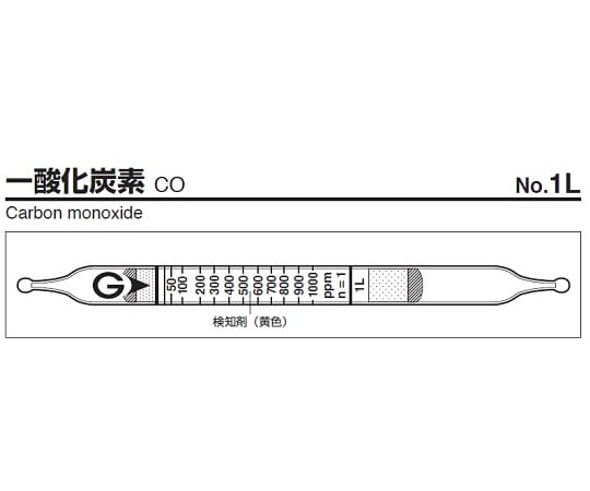 ガス検知管 一酸化炭素 1L