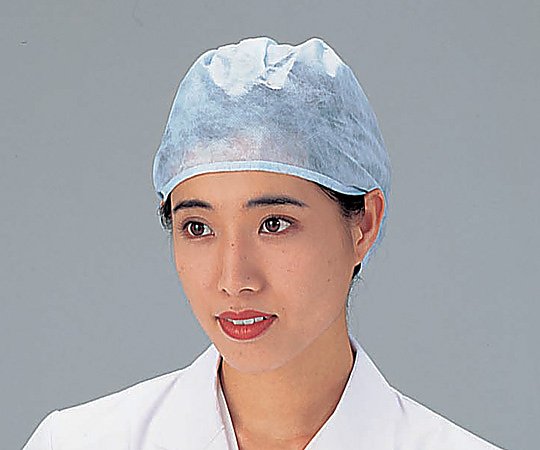 ディスポキャップ(後ろ結びタイプ) 青 100枚入