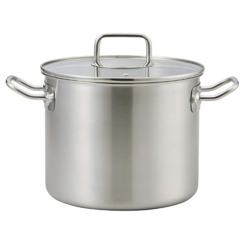 軽くて見えるステンレスストックポット22cm