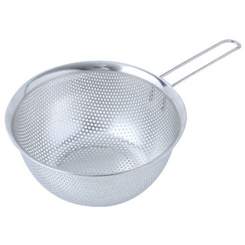 ステンレス製 パンチングボール(手付) 18cm