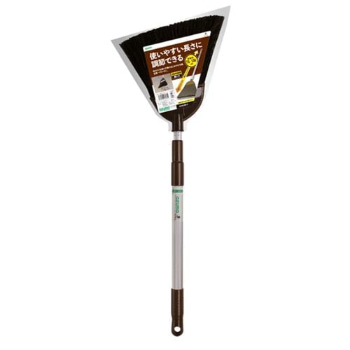 3段伸縮 黒シダほうき アルミ柄