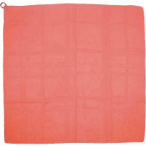 ループ付カラースカーフ 赤