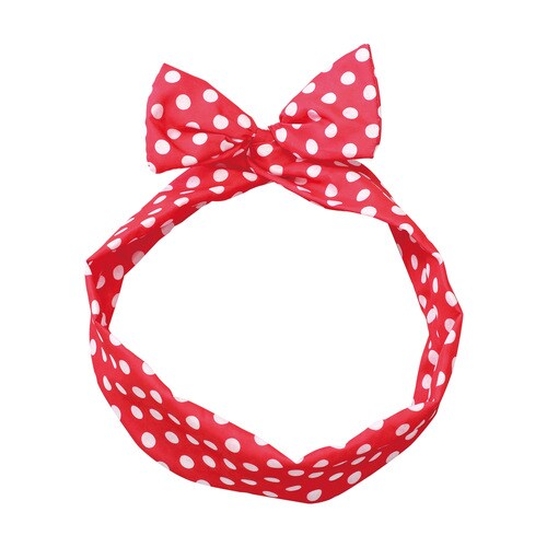 かんたんリボンカチューシャ レッド