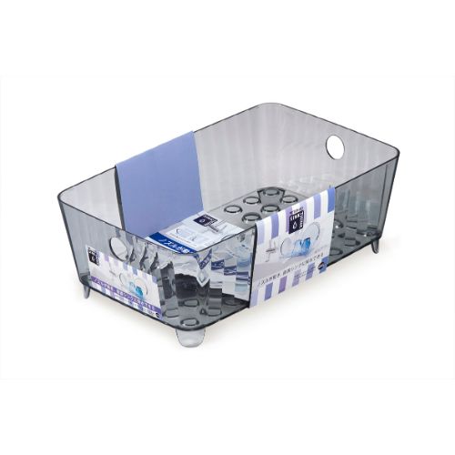 シンクシンク水切りバスケット38型 クリアブラック