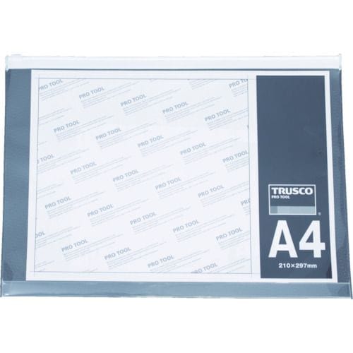 ファスナー付クリアケースB5