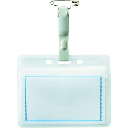 回転名札名刺サイズ安全ピンタイプ