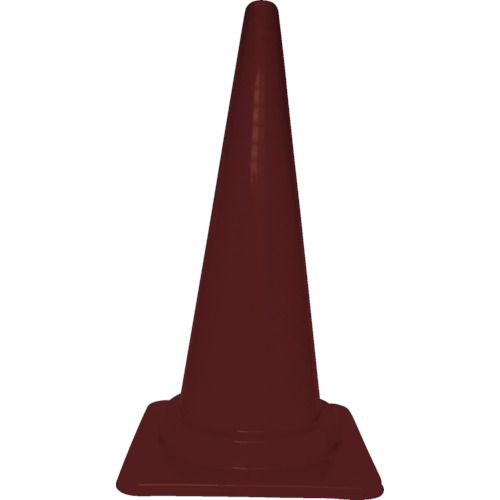 安全コーン幅380mmX高さ700mmブラウン