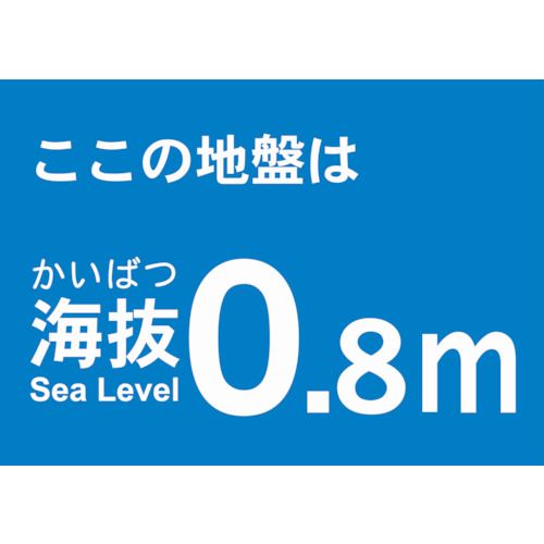 海抜ステッカー0.8m(2枚入)