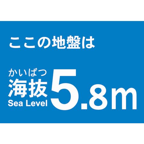 海抜ステッカー5.8m(2枚入)