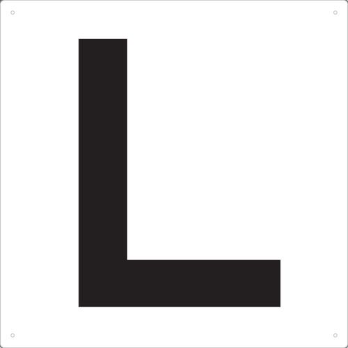 表示板アルファベット「L」420X420