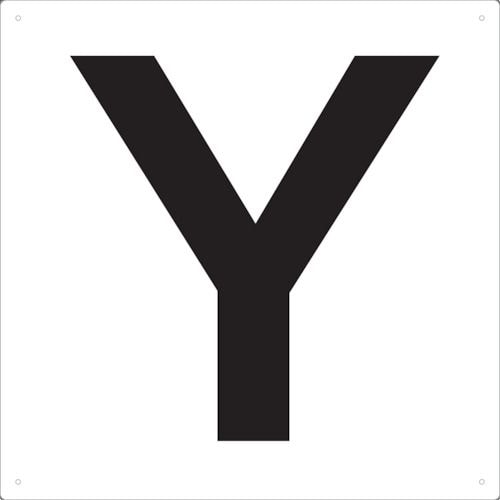 表示板アルファベット「Y」420X420