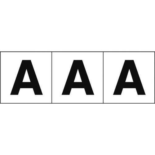 アルファベットステッカー50×50「A」白3枚入