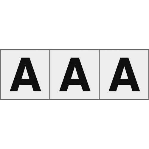 アルファベットステッカー30×30「A」透明3枚入