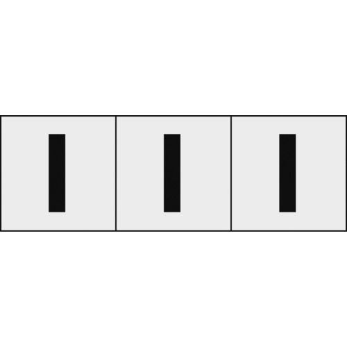 アルファベットステッカー30×30「I」透明3枚入
