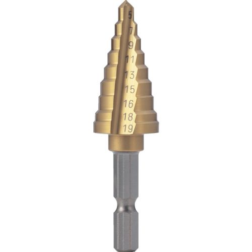 六角軸電気設備用ステップドリルNMS19EGH