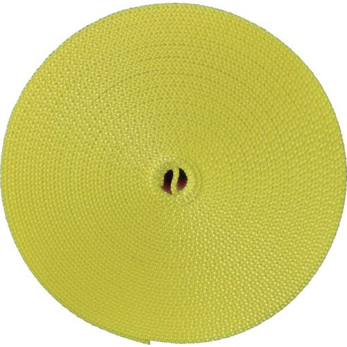 ナイロン平ベル1.6t×30mm×10m黄色