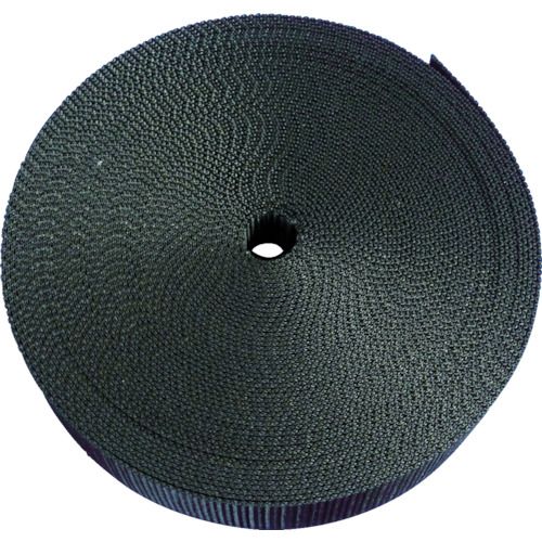 ナイロン平ベル1.2t×25mm×10m黒