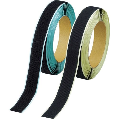 マジックテープ(R)セット弱粘着20mm×5m 黒