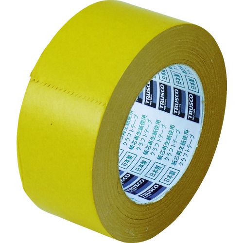 カラークラフトテープ幅50mmX長さ50mイエロー