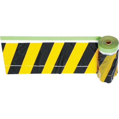 安全標示フィルム付き粘着テープ黄/黒