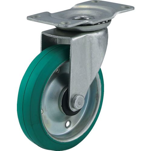 エコ運搬車用キャスター三価クロムメッキ径100自在