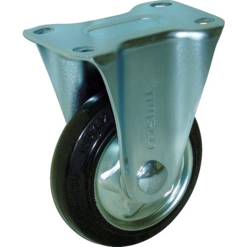 MKP樹脂台車用固定キャスター径100ゴム車