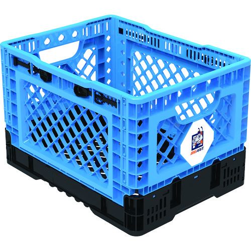 折りたたみメッシュコンテナ25Lブルー