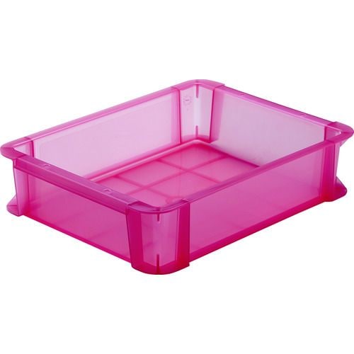 スケルトンカラーコンテナ6L赤