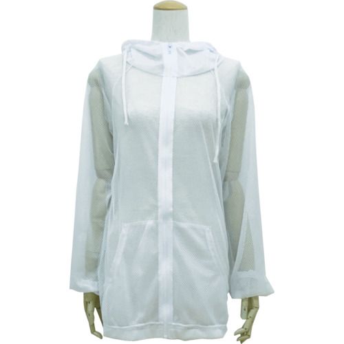 虫よけメッシュパーカーLーLLサイズホワイト