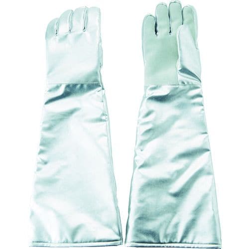 遮熱・耐熱手袋ロング手のひら牛床革補強付