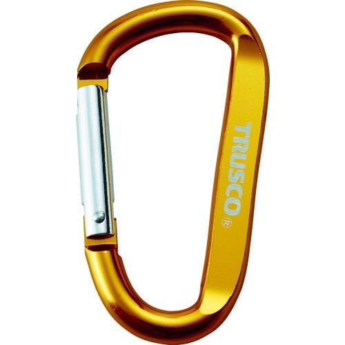 カラビナ線径8mmX80mmD型ゴールド