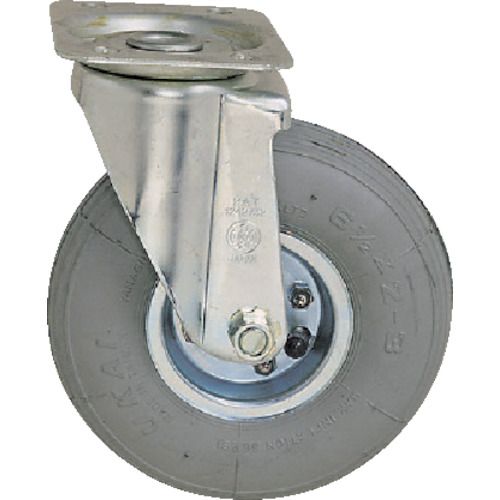 エコ運搬車用空気タイヤ自在キャスター径180ゴム車