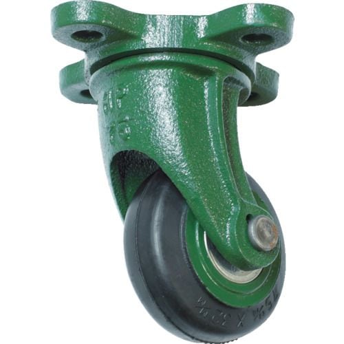 鋼鉄製運搬車用鋳物金具自在キャスター径75ゴム車