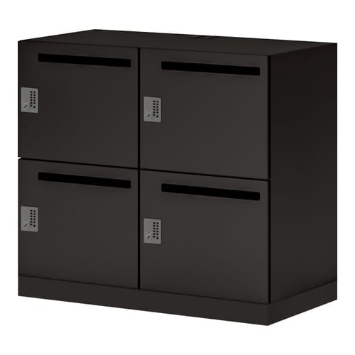 イノン 4人 メール穴有 プッシュ S ブラック